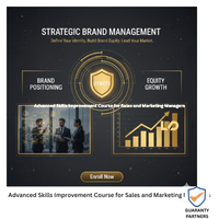 Advanced Skills Improvement Course for Sales and Marketing Managers
